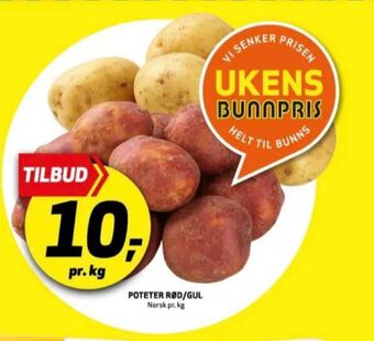 Bunnpris Ukjent poteter tilbud