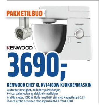 Coop Obs Kenwood kjøkkenmaskin tilbud