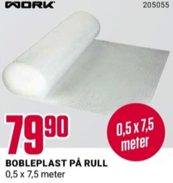Europris Work bobleplast tilbud