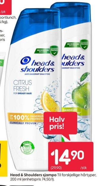 Rusta Head&shoulders shampoo tilbud