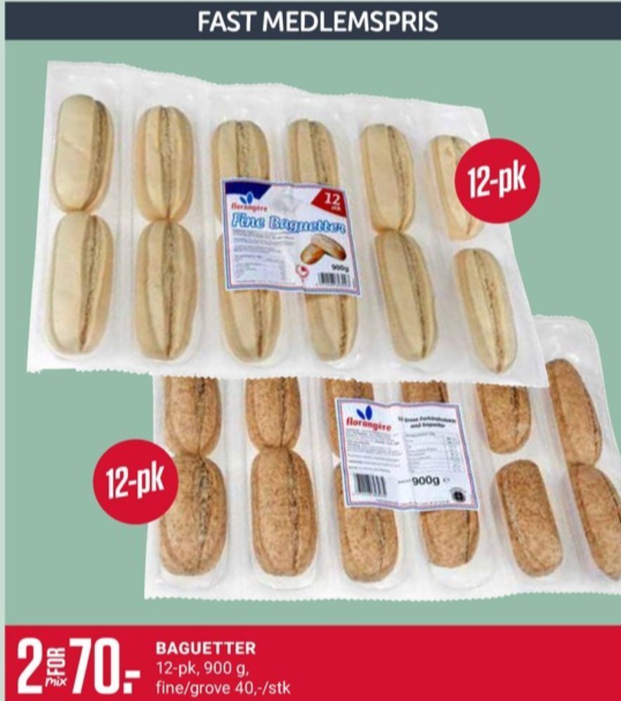 Europris Ukjent baguette tilbud
