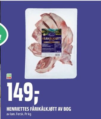 Coop Obs Henriettes fårikålkjøtt tilbud