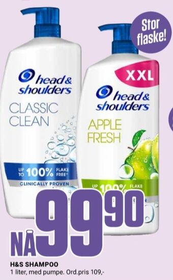Europris Head&shoulders shampoo tilbud