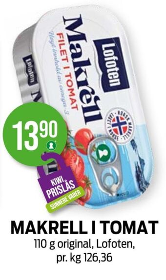 Kiwi Lofoten makrell tilbud