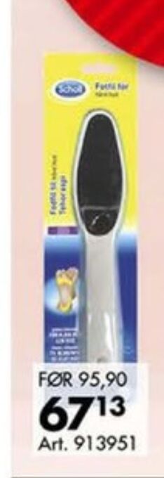 Sparkjøp Scholl fotfil tilbud