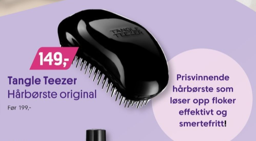 VITA Tangle teezer hårbørste tilbud