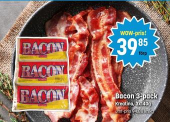 Eurocash Bacon 3-pack tilbud
