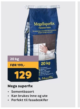 Megaflis Mega superfix tilbud
