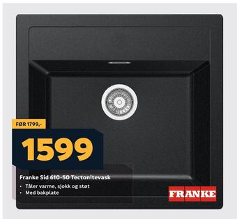 Megaflis Franke sid 610-50 tectonitevask tilbud