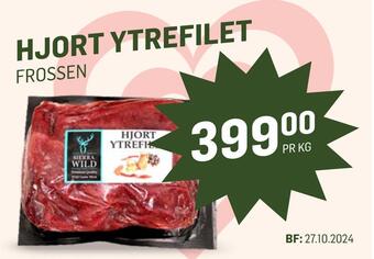 Holdbart Hjort ytrefilet tilbud