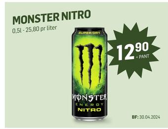 Holdbart Monster nitro tilbud