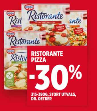 Meny RISTORANTE PIZZA tilbud