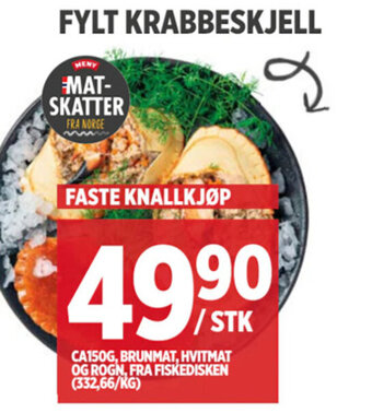 Meny FYLT KRABBESKJELL tilbud
