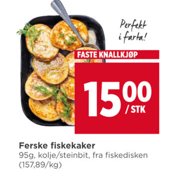 Meny Ferske fiskekaker tilbud