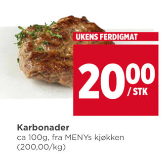 Meny Karbonader tilbud