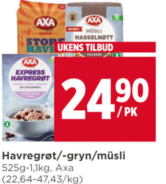 Meny Havregrøt/-gryn/müsli tilbud