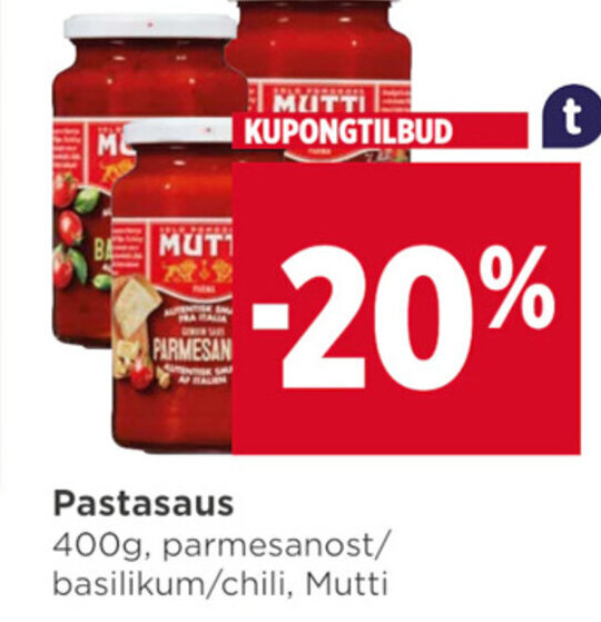 Meny Pastasaus tilbud