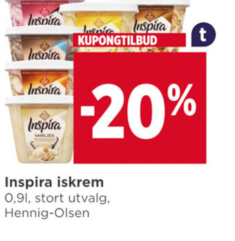 Meny Inspira iskrem tilbud