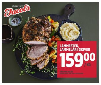 Jacobs Lammestek, lammelår i skiver tilbud