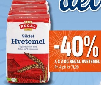 Coop Obs 4X2 KG REGAL HVETEMEL tilbud