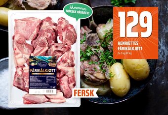 Coop Obs HENRIETTES FÅRIKÅLKJØTT tilbud