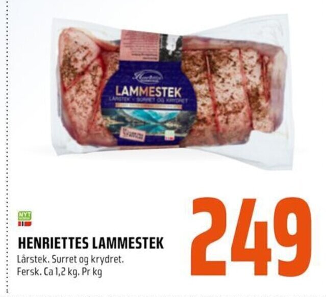 Coop Obs HENRIETTES LAMMESTEK tilbud