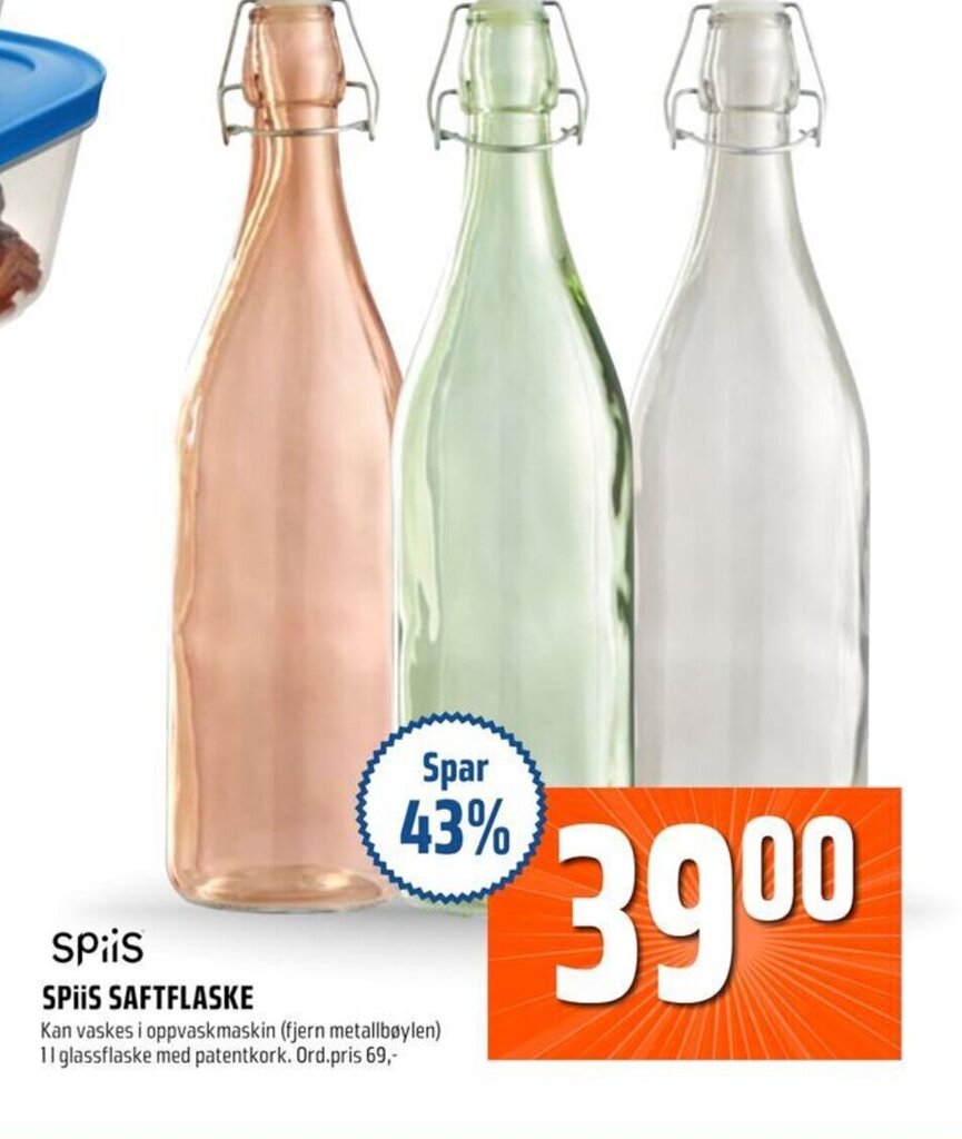 Coop Obs SPiiS SAFTFLASKE tilbud