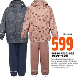 Coop Obs OKIDOKI PLASK 2-DELT REGNSETT BARN tilbud