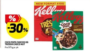 Bunnpris COCO POPS CHOCOS OG TRESOR CHOCO NUT tilbud