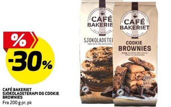 Bunnpris CAFÉ BAKERIET SJOKOLADETERAPI OG COOKIE BROWNIES tilbud