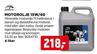 jem & fix Motorolje 15w/40 tilbud