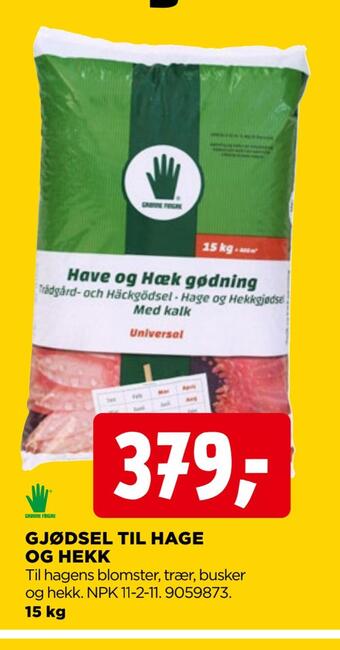 jem & fix Gjødsel til hage og hekk tilbud