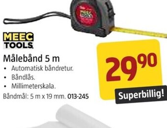 Jula MEEC TOOLS Målebånd 5 m tilbud
