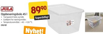 Jula Oppbevaringsboks 45 | tilbud