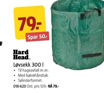 Jula Hard Head Løvsekk 300 L tilbud