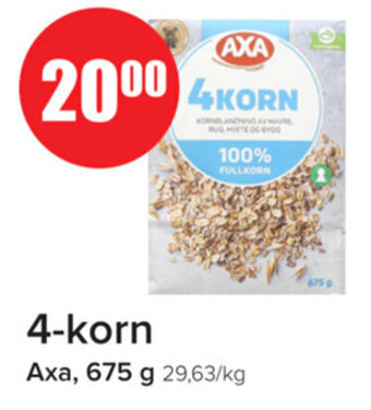 Spar 4-korn AXA tilbud