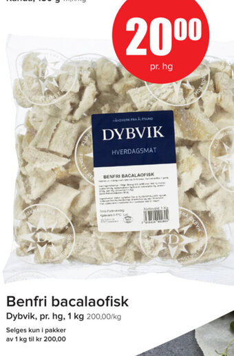 Spar Benfri bacalaofisk Dybvik tilbud