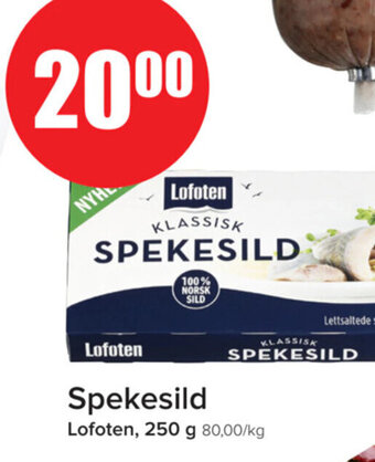 Spar Spekesild Lofoten tilbud