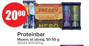 Spar Proteinbar Maxim tilbud