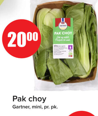 Spar Pak choy Gartner tilbud