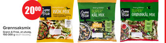 Spar Grønnsaksmix Grønn & Frisk tilbud