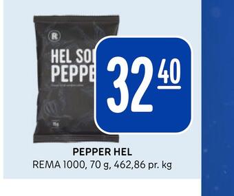 Rema 1000 Pepper hel tilbud
