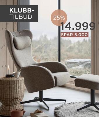 Møbelringen Bella hvilestol tilbud