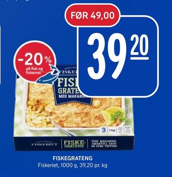 Rema 1000 Fiskegrateng tilbud