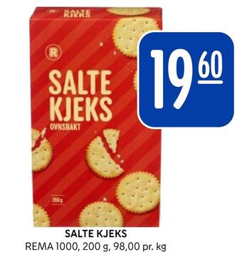 Rema 1000 Salte kjeks tilbud