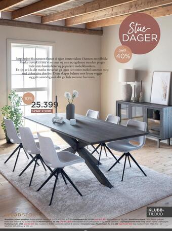 Møbelringen Woodstory alcor spisebord tilbud