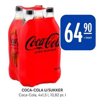 Rema 1000 Coca-cola u/sukker tilbud
