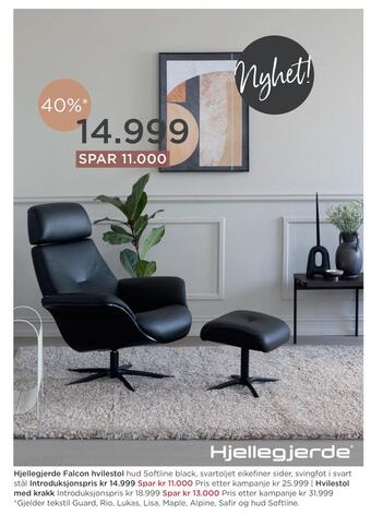 Møbelringen Hjellegjerde falcon hvilestol tilbud