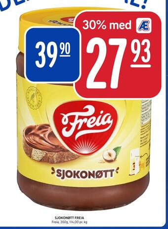 Rema 1000 Sjokonøtt freia tilbud
