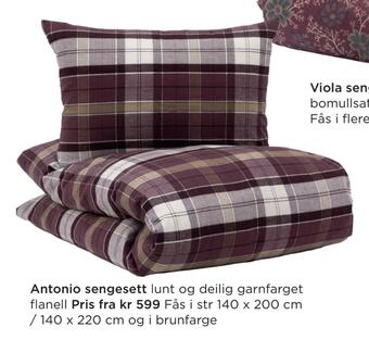 Møbelringen Antonio sengesett tilbud